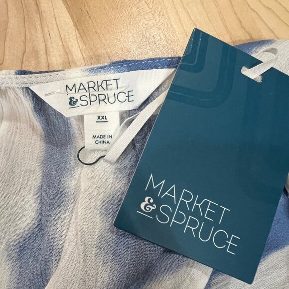 Market & Spruce Tie-Dye Sleeveless Wrap Top Size XXL NWT - Picture 6 of 7